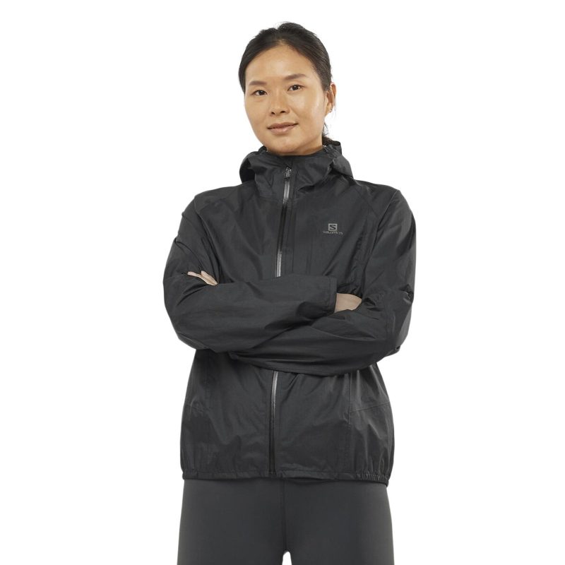 WomensSalomonWaterproofBonattiJacket Black