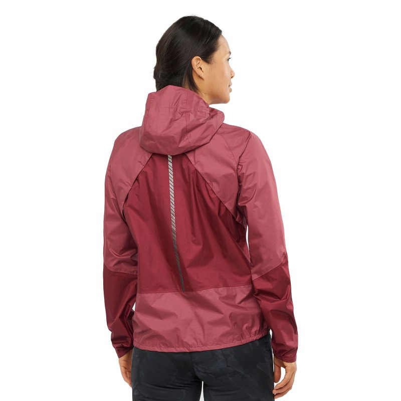 WomensSalomonWaterproofBonattiJacket EarthRed Cabernet 2