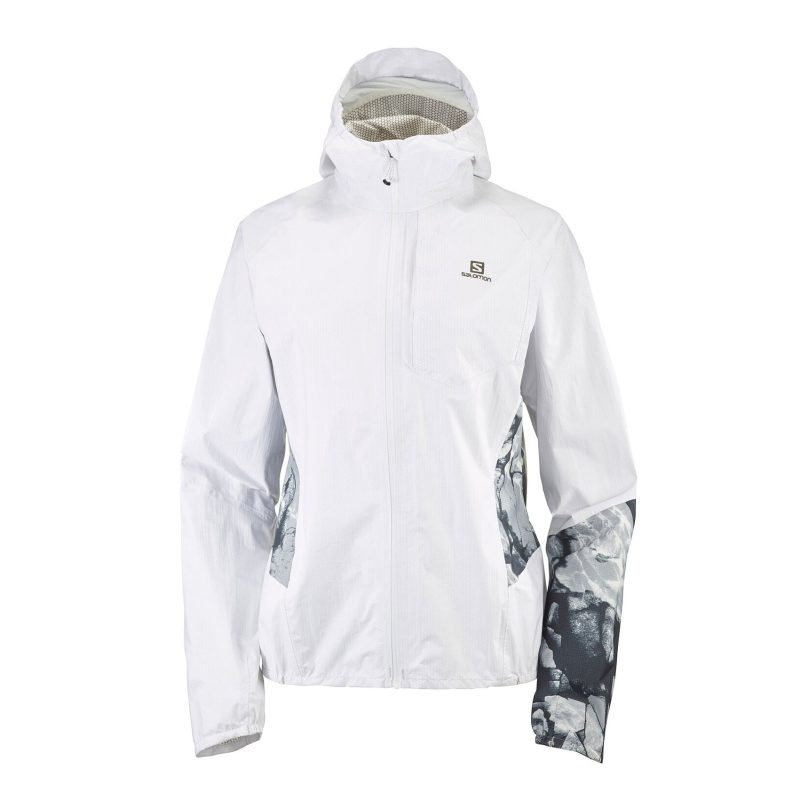 WomensSalomonWaterproofBonattiJacket white 1