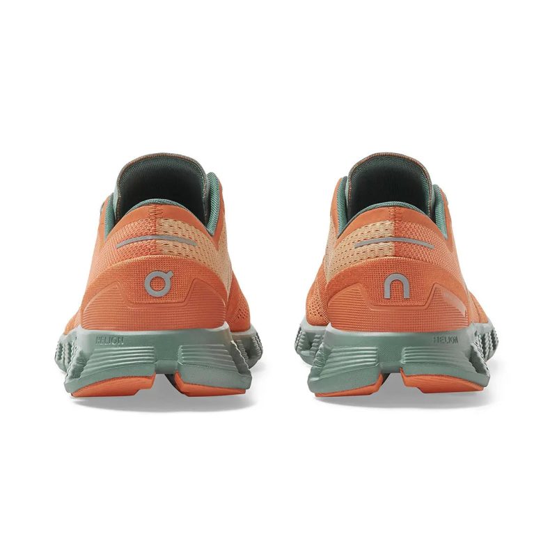 mens on cloud x orange sea pace athletic 05