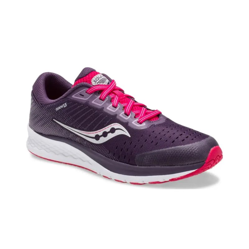 pace athletic kids saucony guide 13 berry dusk 2